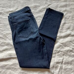 Paige Women's Indigo Denim Jeans Hoxton Ankle Peg Dark Wash Sz 30
